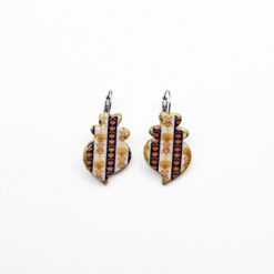 Viana Heart Earrings Blue Chita