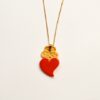 Red Viana Heart Necklace
