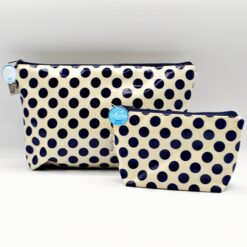 Bolsa Cru com Bolas Azuis