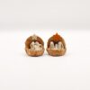 Linen Nativity Scene in Cork Shell