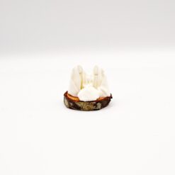 Linen Nativity Scene with Wooden Base Mini