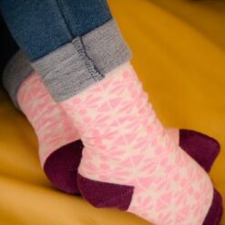 Meias Criança Azulejo Rosa