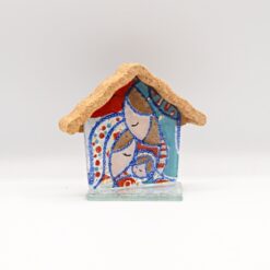 Holy Family in glass with base