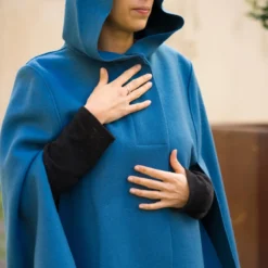 Capa em burel Turquesa Escuro