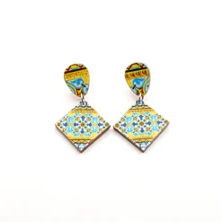 Brincos azulejo