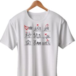 Pedro & Inês History T-shirt b/w