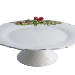 Prato com Pé - Coroa de Natal