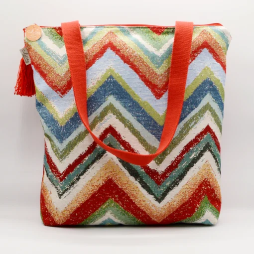 Zigzag Tapestry Bag