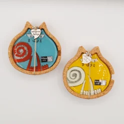 Base para copos em Vidro Gatos