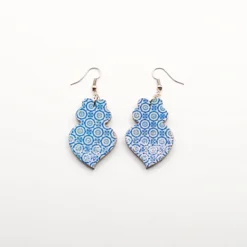 Viana Azulejo heart earrings