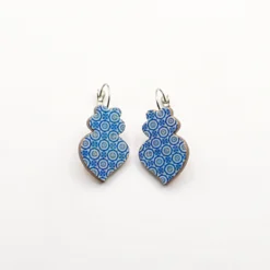 Viana Azulejo heart earrings