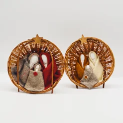 Burel Nativity Scene in a Basket