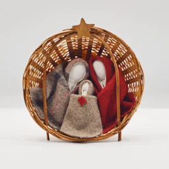 Alternative view of Burel Nativity Scene in a Basket